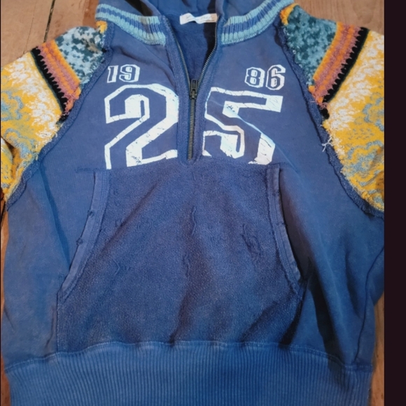 We The Free People MIXED TAPE media Hoodie Sweatshirt Sweater Sleeves Ruffgrrl - Picture 11 of 16